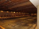 The barrel room is half empty waiting for the upcoming harvest